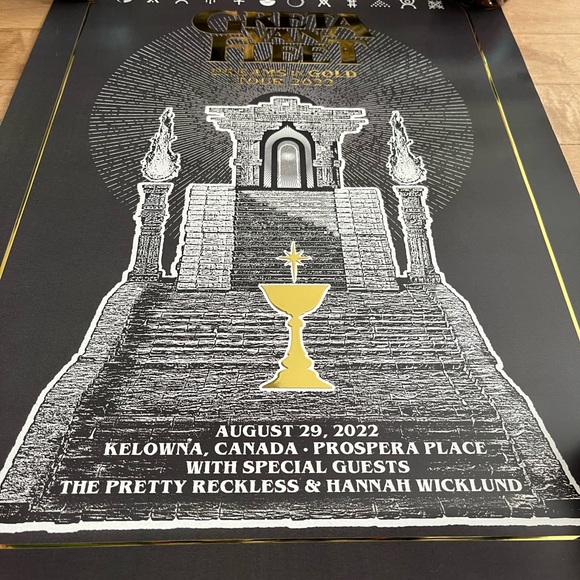 Limited Edition Poster Greta Van Fleet's Kelowna BC Show - Picture 5 of 5